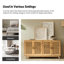 Modern Berenika 58" Wide Sideboard with Latticework Doors-298542355