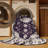 Machine Washable Overdyed Purple Area Rug-234909745