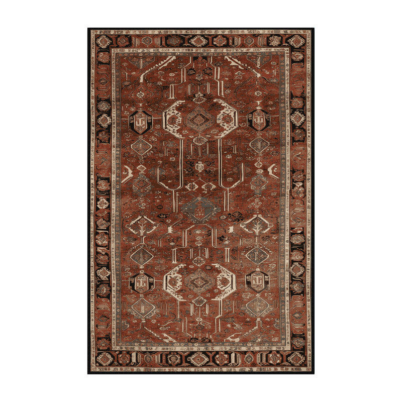 Tapis brun lavable à la machine, Tapis de couloir 2 pi x 5 pi