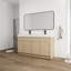 Meuble-lavabo double 60 po avec plateau en résine