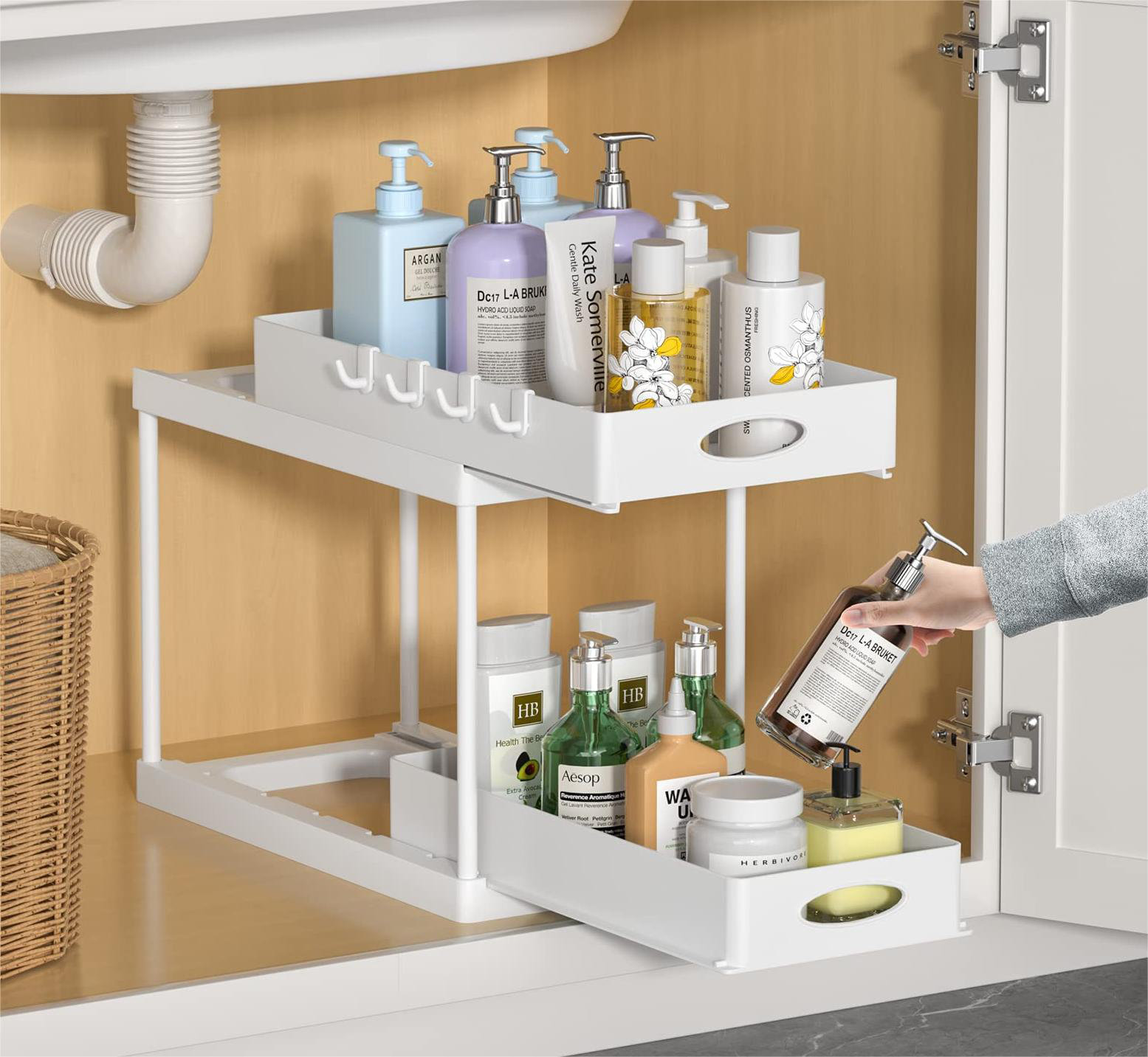 COOREL Plastic Under Sink Organizer | Wayfair