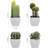 4 - Piece Artificial Succulent in Pot Set