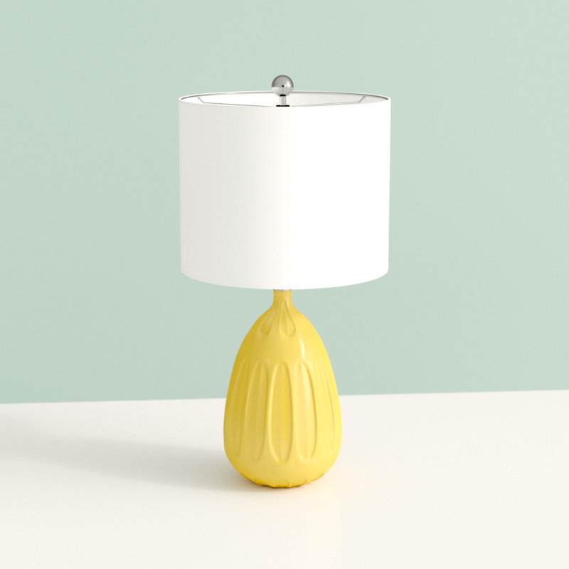 Lampe de chevet 20 po Hulbig, Jaune