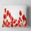 Jolies fleurs de coquelicot sur fond blanc - coussin à imprimé floral-29892290-29892294