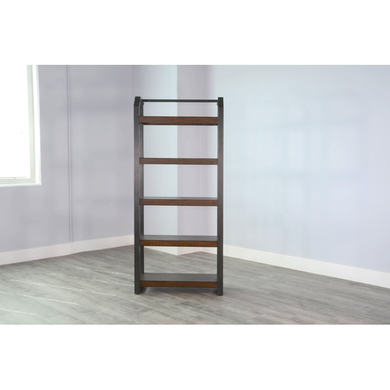 Étagère à livres en métal H 712 po x l 32 po Dendall, Feuille de tabac