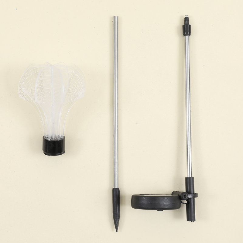 Silver Solar Powered Integrated LED Pathway Light
