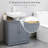 Pedestal Sink Storage Cabinet, Vanity Base Cabinet, Under Sink Bathroom Cabinet with U-shape Cut-Out and Adjustable Internal Shelf-114278899-114278905
