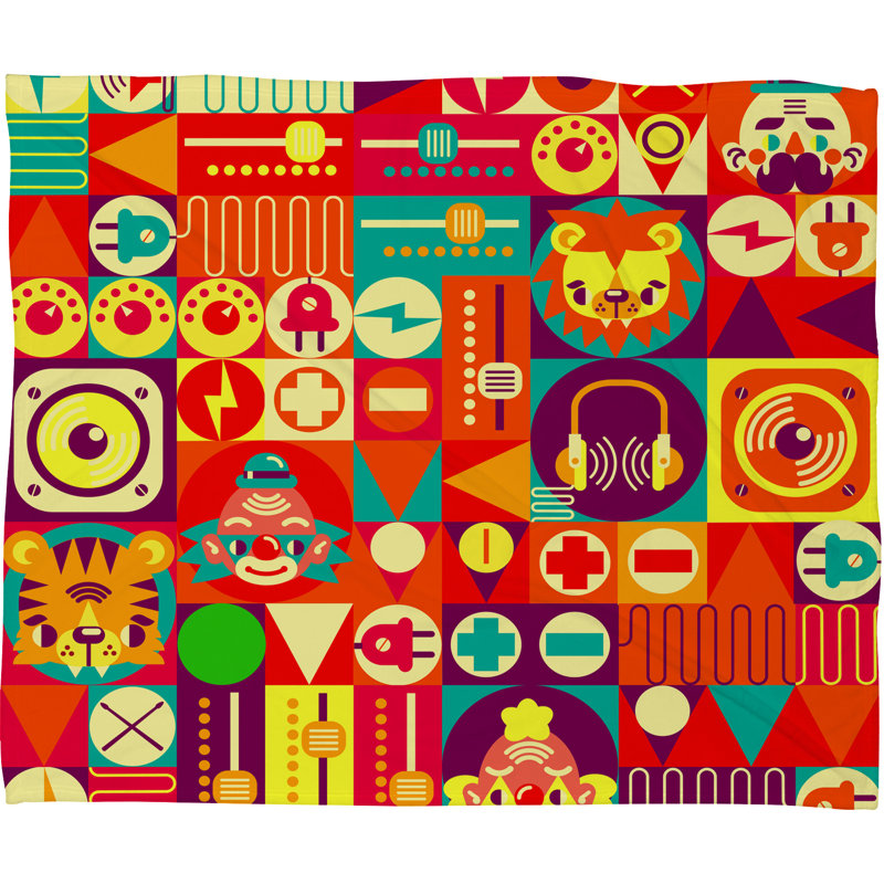 Couverture polaire cirque Chobopop Elecro, H 80 po x l 60 po