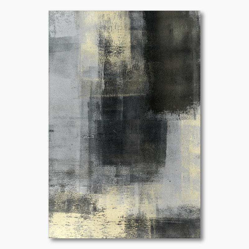 Art moderne gris et bleu II 2PT47746, H 20 po x l 12 po x P 1 po