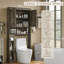 Armoire de rangement autoportante au-dessus de la toilette, étagère de salle de bain Laxmy-1640094890