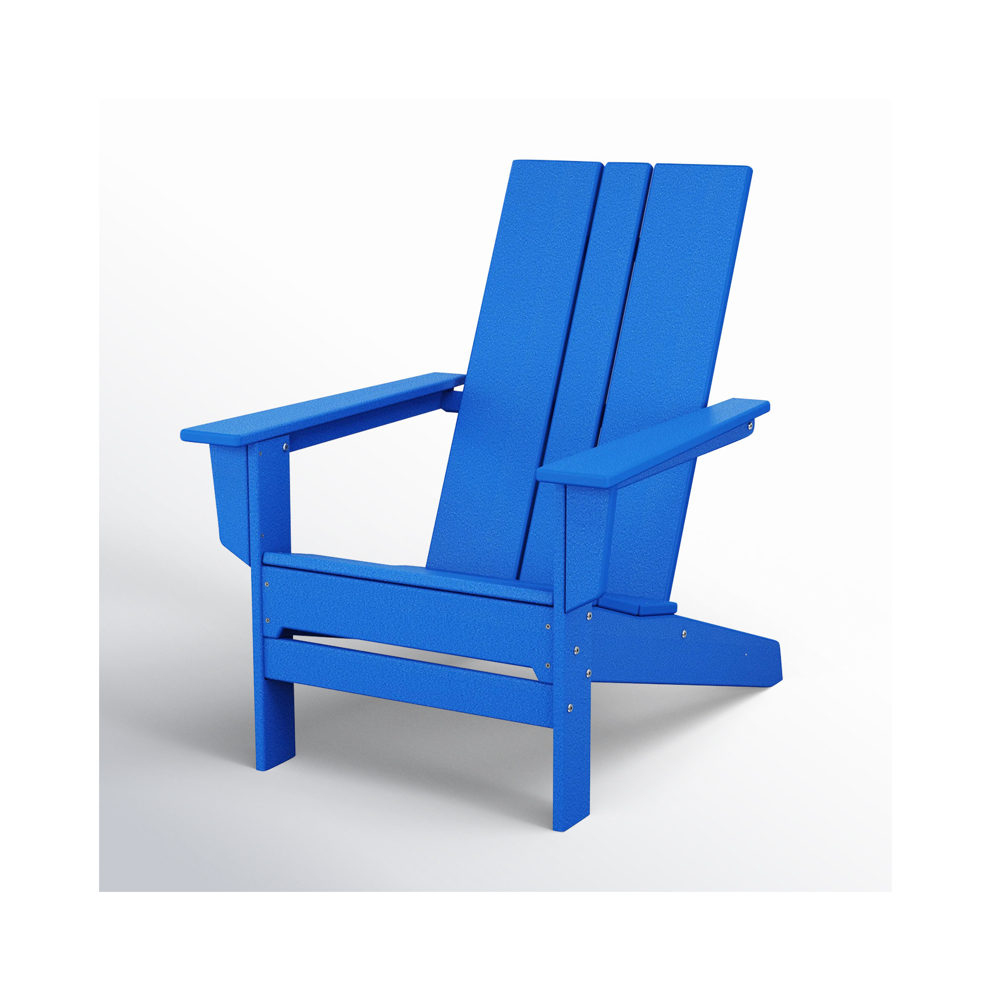 POLYWOOD x AllModern Plastic Adirondack Chair, Pacific Blue