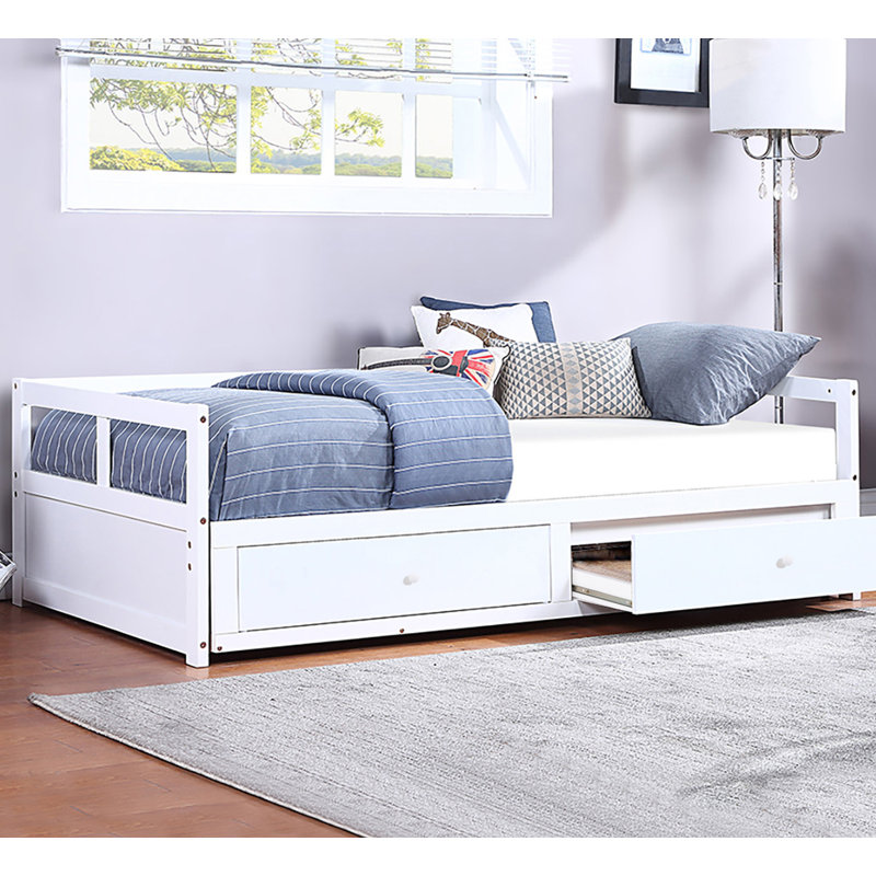 Adalgisa Solid Wood Daybed with Trundle