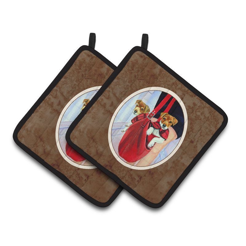 Caroline's Treasures Jack Russell Polyester Potholder