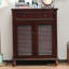 31.81" Brown Solid wood Maple Shoe Storage
