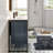 Mendiola 48 In.  Wall Mount Double Sink Bath Vanity With Solid Surface Top And Integrated Sinks-764540058