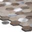 Carrelage mural nid d'abeille en métal 11,25 po x 11,25 po-51974568