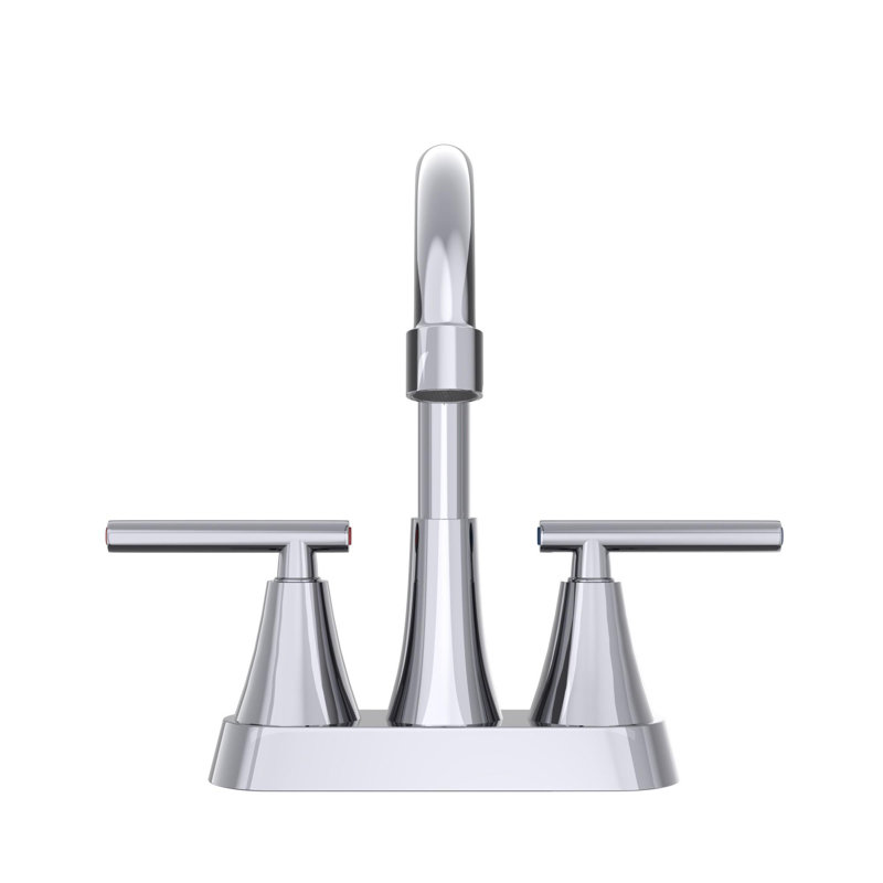 Robinet de lavabo de salle de bain 8 "H, Chrome chrome