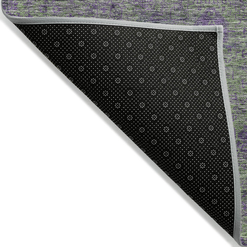 Tapis oriental lavable intérieur / extérieur 3 pi x 5 pi mauve