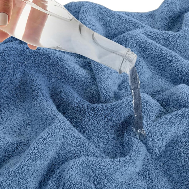 Antalya 4 Piece Turkish Cotton Hand Towel Set, Blue