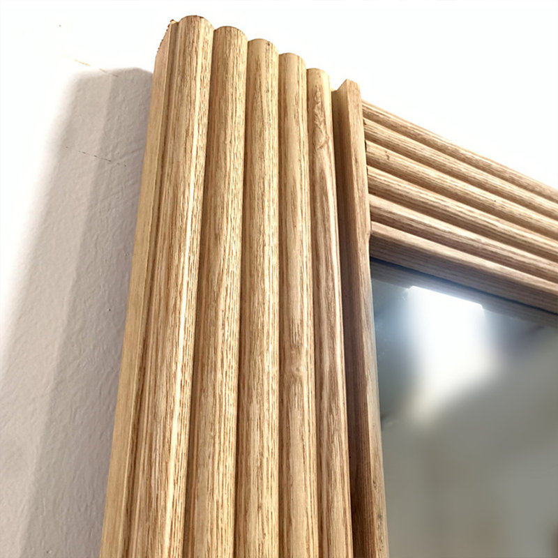Rectangle Solid Wood Full Length Mirror, 68.9" x 41.34"
