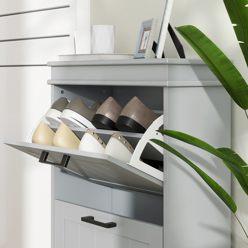 10 Pair Shoe Storage Cabinet