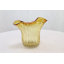 Cole And Grey Glass Ribbed Ombre Decorative Bowl With Folded Curve Opening