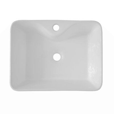 19"X15"  Ceramic Rectangular Vessel Bathroom Sink