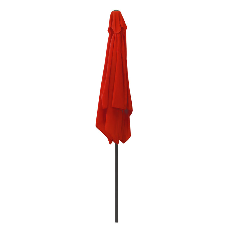 Parasol de marché carré Fidel, Rouge pourpre