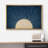 Blue Sun Rays Simple Minimal Artwork Framed Bedroom Wall Decorations Canvas Print-108345514-108345517