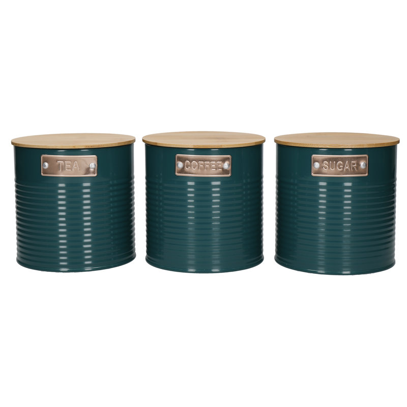 KitchenCraft Tea, Coffee and Sugar Canister Set