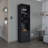 Kevil 71-Inch Tall Bar Cabinet 5-Tier Modern Bar Cabinet with Glass Holder Stemware Rack, Wine Cabinet, Liquor Cabinet, 12 Bottle Cubbies, 5 Shelves, and Pull Out Tray-996999257