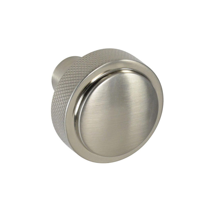 Poignée ronde de 1 3/8 po de diamètre Sherwood, Nickel satiné