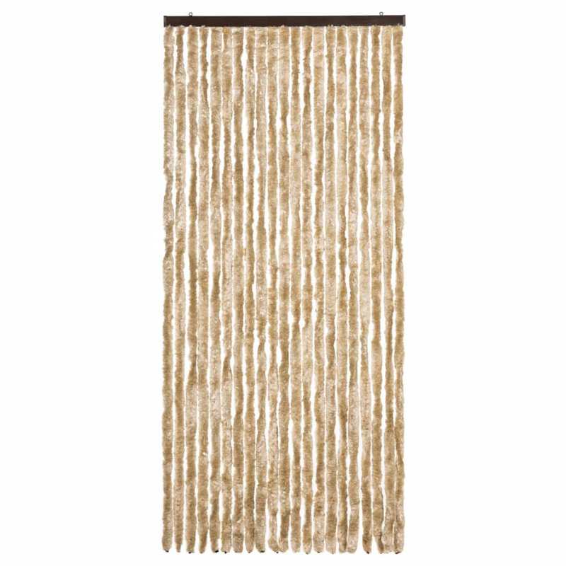 Blackout Single Curtain Panel, 90 W x 220 D cm, Brown/Beige
