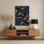 Abstrait floral 57, art mural gris en métal-434812075