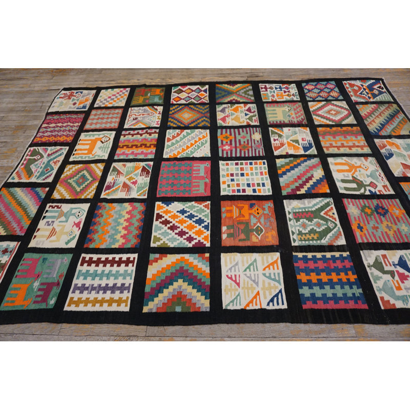 Antique Gafsa Tunisia Flat Weave Rug