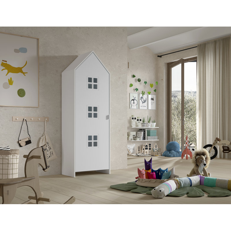 Casami Bruges 1 Door Wardrobe, White
