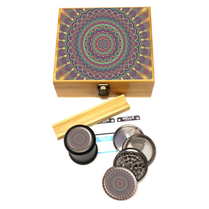 Boîte de rangement avec couvercle à charnière
