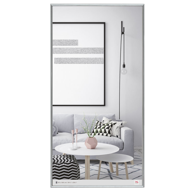 Picture Frame, Matt brushed nickel, 100 cm H x 50 cm W