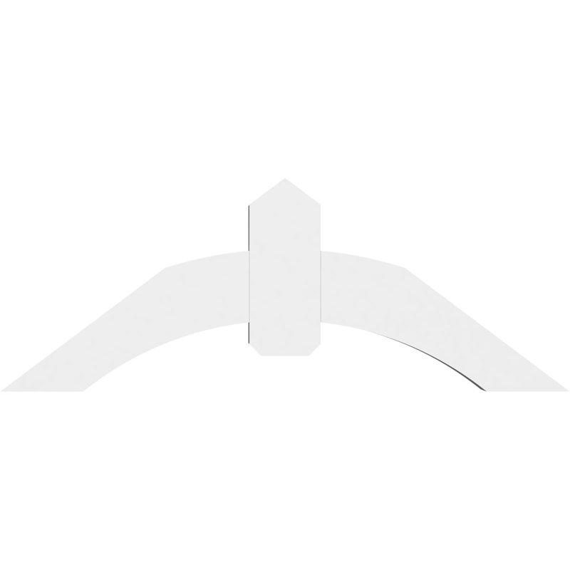 Support pour pignon en PVC Archdale, H 18 po x l 48 po (pas: 9/12), P 4 po x F 6 po