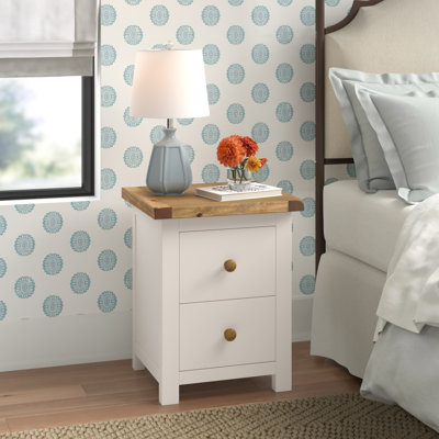Keene 45cm W Solid + Manufactured Wood Bedside Table