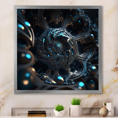 Through the Rabbit Hole Blue Galactic Labyrinth I - Print