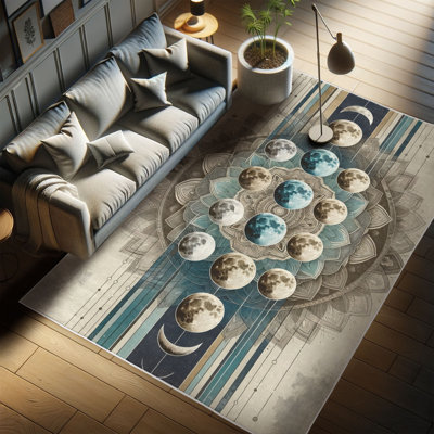 Machine Printed 229cm X 157cm Area Rug