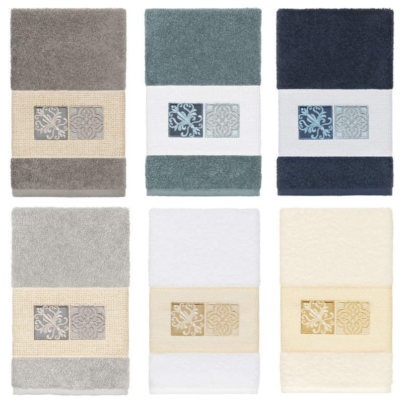 Vivian Midweight Hand Towel, Dark Gray