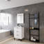 60mm Single Bathroom Vanity with Integrated Resin Basin-119716464