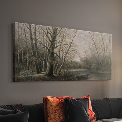 Paysage, série DL22XVVI, toile tendue avec châssis, prête à être accrochée