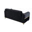 Causeuse convertible en tissu de velours Melody