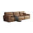 Coffee Genuine Leather Modular Sofa cushion couch