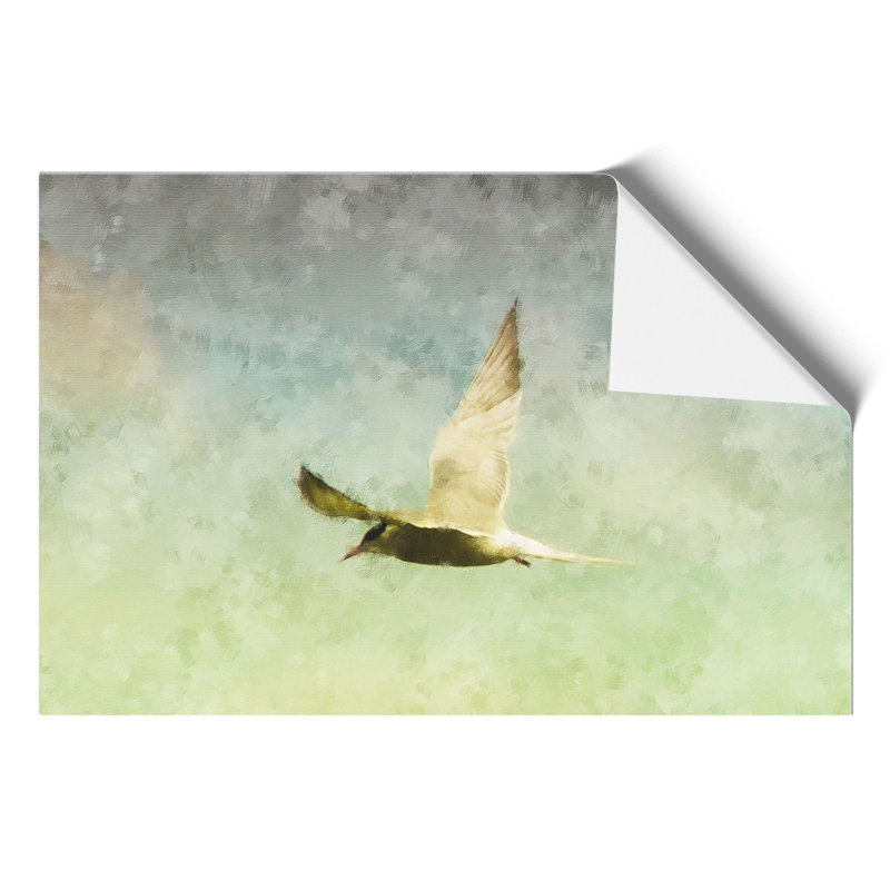 Flying Bird Painting - Frameless Print, 42cm H x 59cm W x 0.1cm D