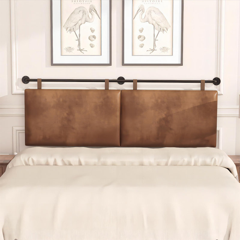 Tête de lit tapissier Nomeda, Grand, Brun
