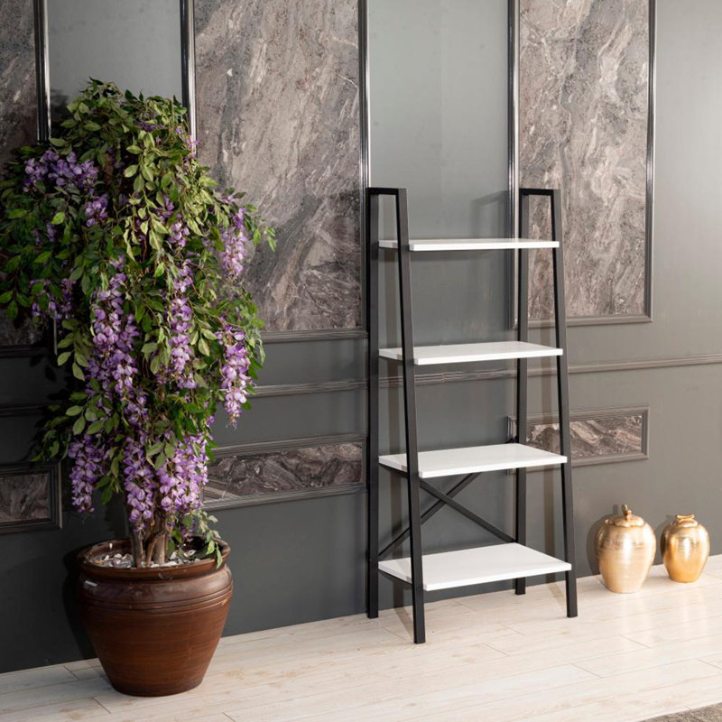 5 Tier Modern Ladder Bookshelf Organizers